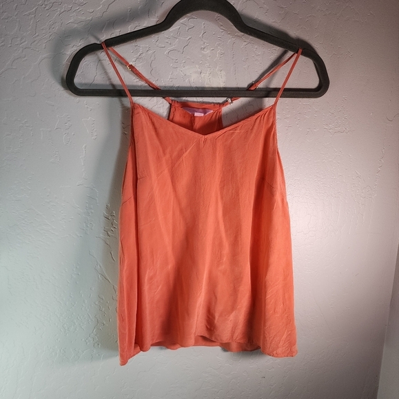 Lilly Pulitzer Tops - Lilly Pulitzer Silk Salmon Camisole Tank Size XS